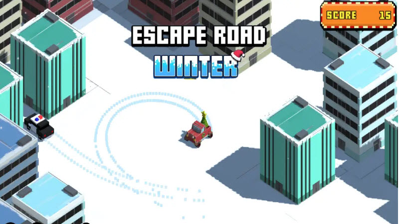 escape road winter screenshot